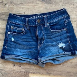 American eagle high rise shortie size 4